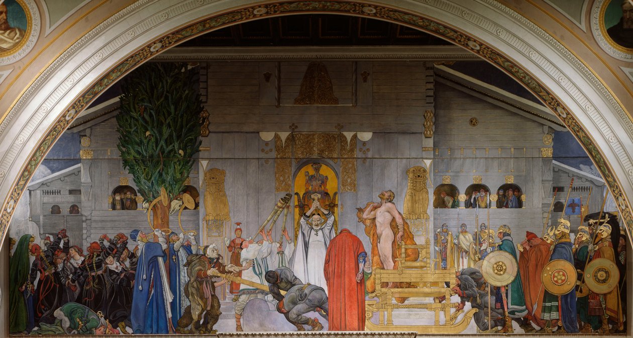 Midvinterblot Midwinter Sacrifice ، 1914-1915 بواسطة كارل لارسون