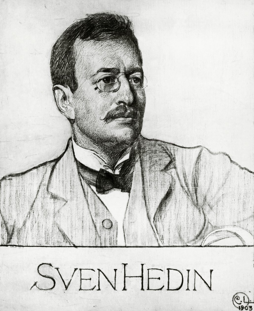 Portrait of Sven Anders Hedin (Stockholm بواسطة كارل لارسون