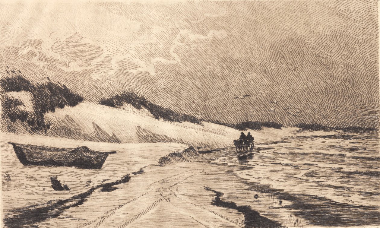 من الكثبان الرملية في Sønderstrand في Skagen بواسطة كارل لوشر