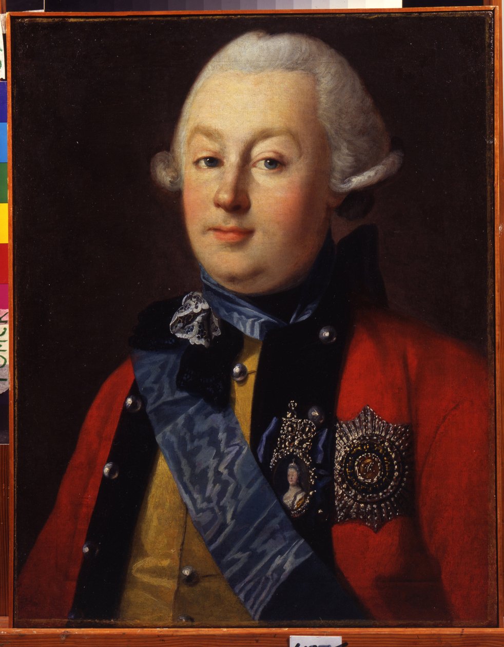 "" صورة شخصية لغريغوري السياسي والعسكري (غريغوري أو غريغوري) أورلوف (1734-1783) المفضلة للإمبراطورة كاثرين الثانية "" لوحة كارل لودفيج يوهان كريستينك (1732 / 3-1792 / 4) بواسطة كارل لودفيج كريستينيك