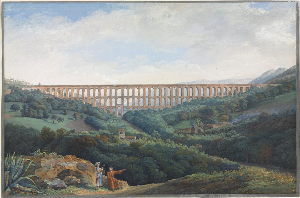 القنوات في كاسيرتا ، 1789. بواسطة كارل لودفيج هاكيرت