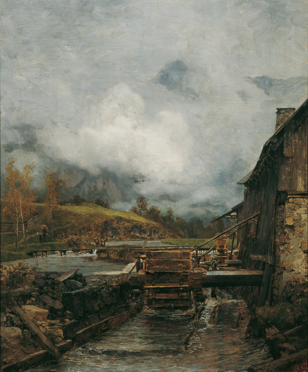 طاحونة المياه في Goisern (بعد Emil Jakob Schindler) بواسطة كارل مول