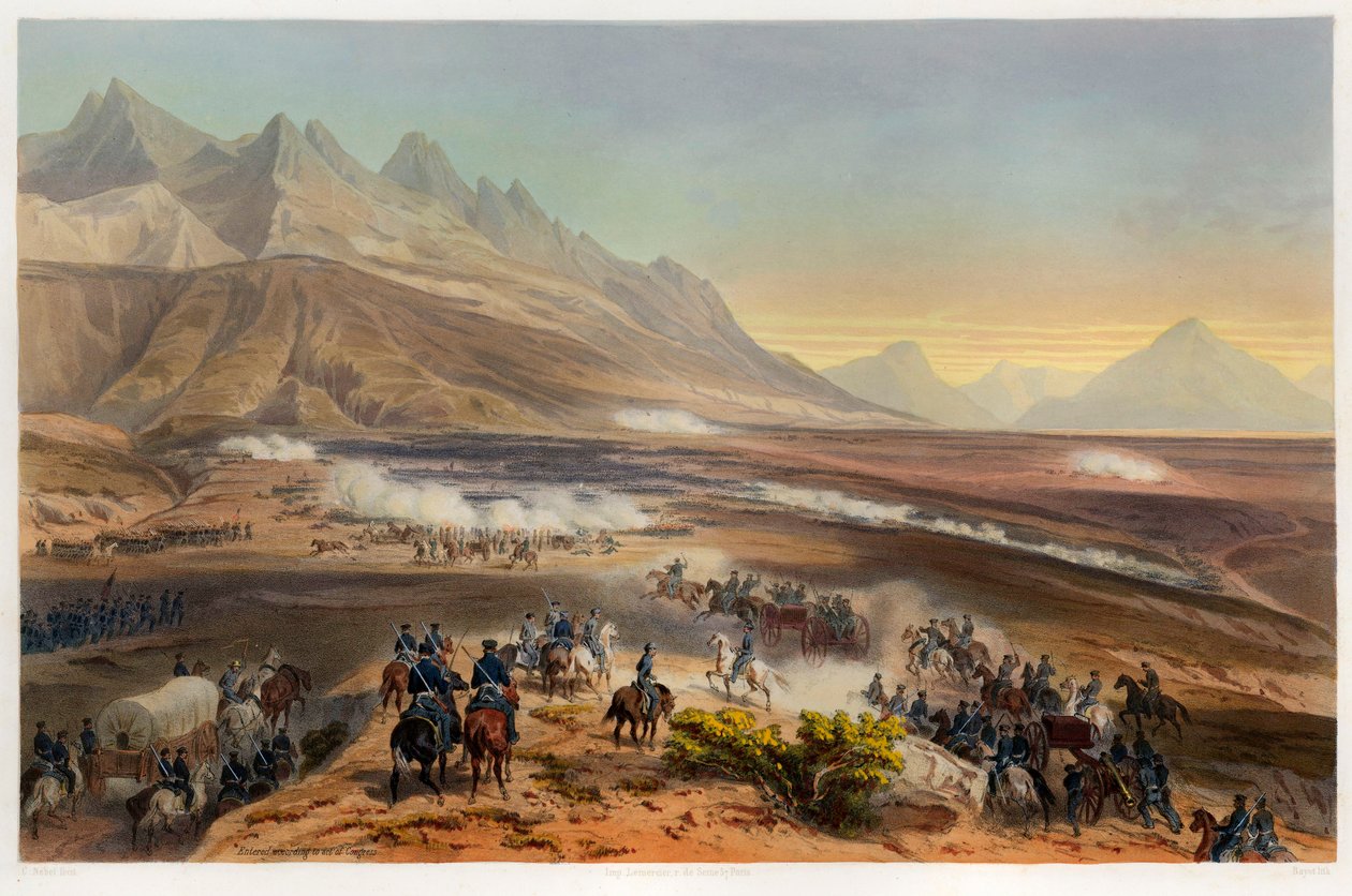 معركة بوينا فيستا ، حانة. 1851. بواسطة كارل نيبل