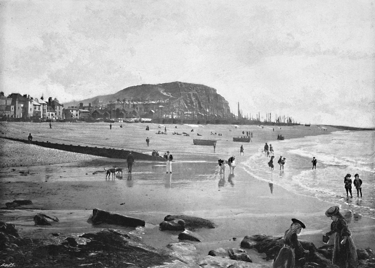 هاستينغز المدينة القديمة والشاطئ ، c1896 بواسطة كارل نورمان