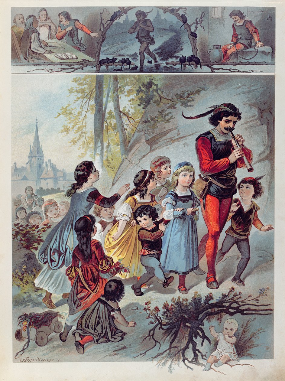 Piper Piper of Hamelin ، c.1880 بواسطة كارل Offterdinger