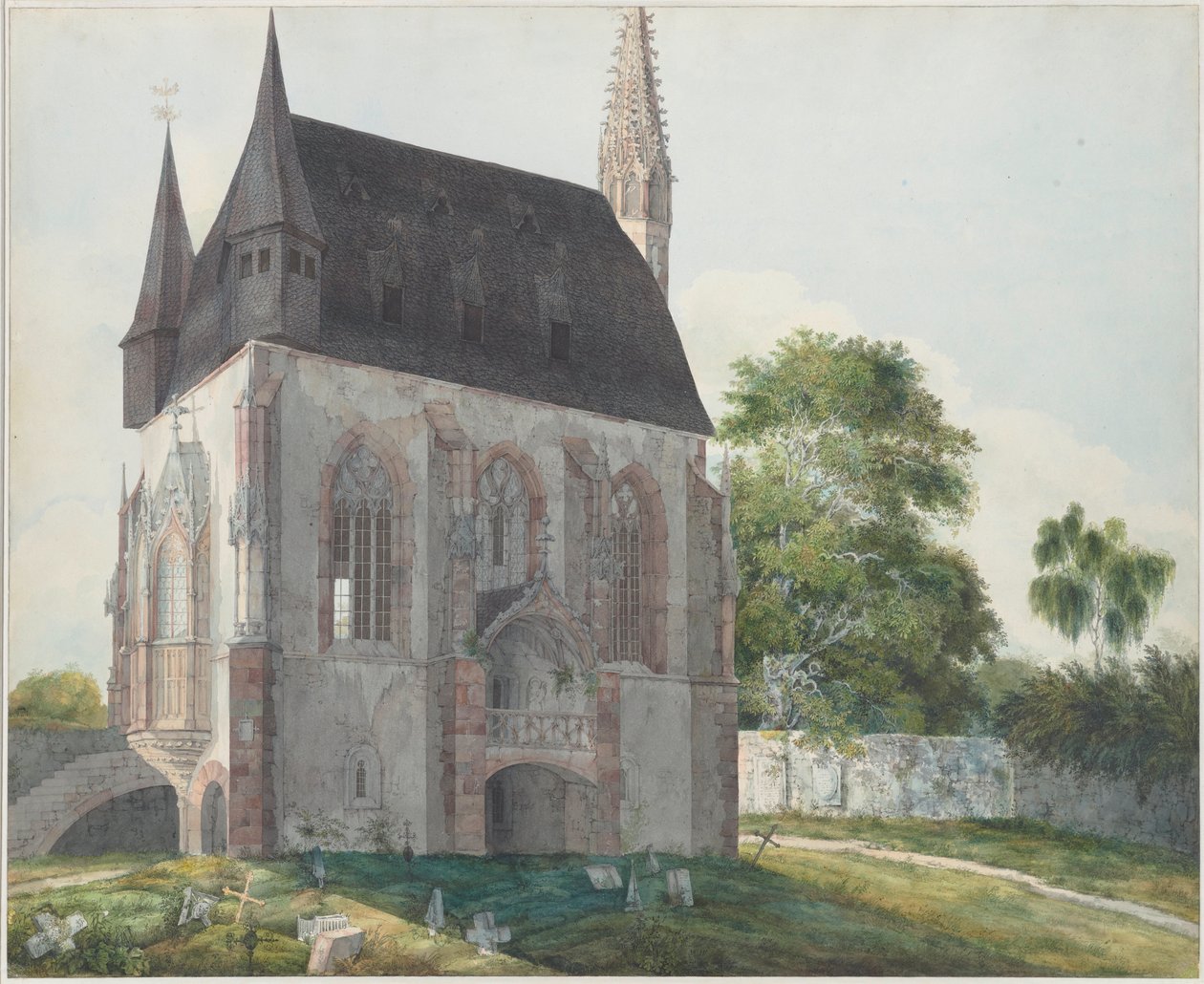 ال Totenkapelle في Kiedrich ، كاليفورنيا 1814. بواسطة كارل فيليب فور