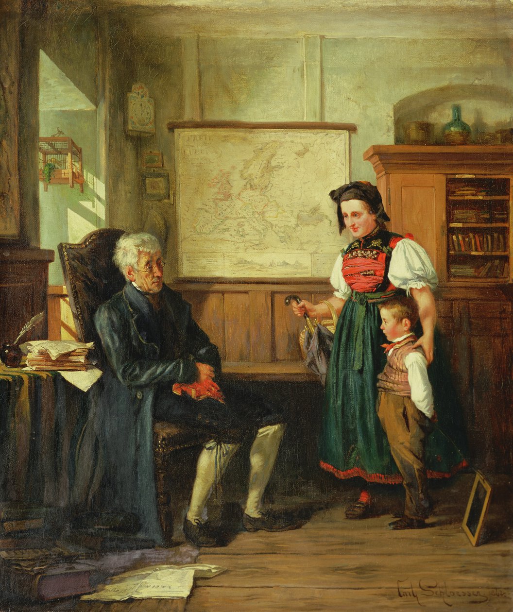 دخول الممارسة ، 1862 بواسطة كارل شلوسر