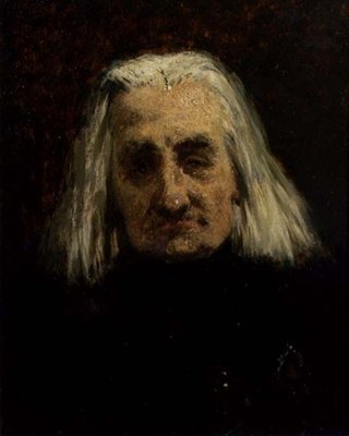 صورة لفرانز ليزت (1811-1886) (زيت على قماش) بواسطة كارل شلوسر