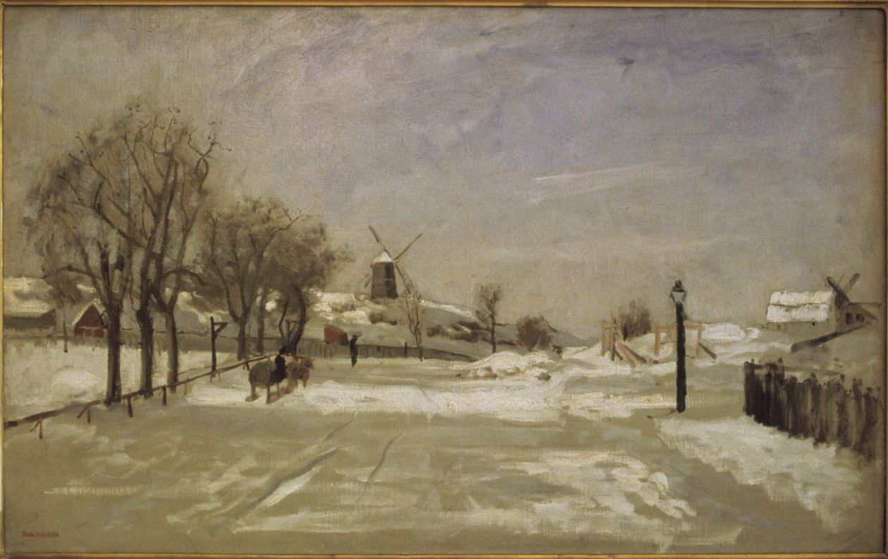 شتاء. منظر لإريكسبرغ ، ستوكهولم ، حوالي 1880 بواسطة Carl Skånberg