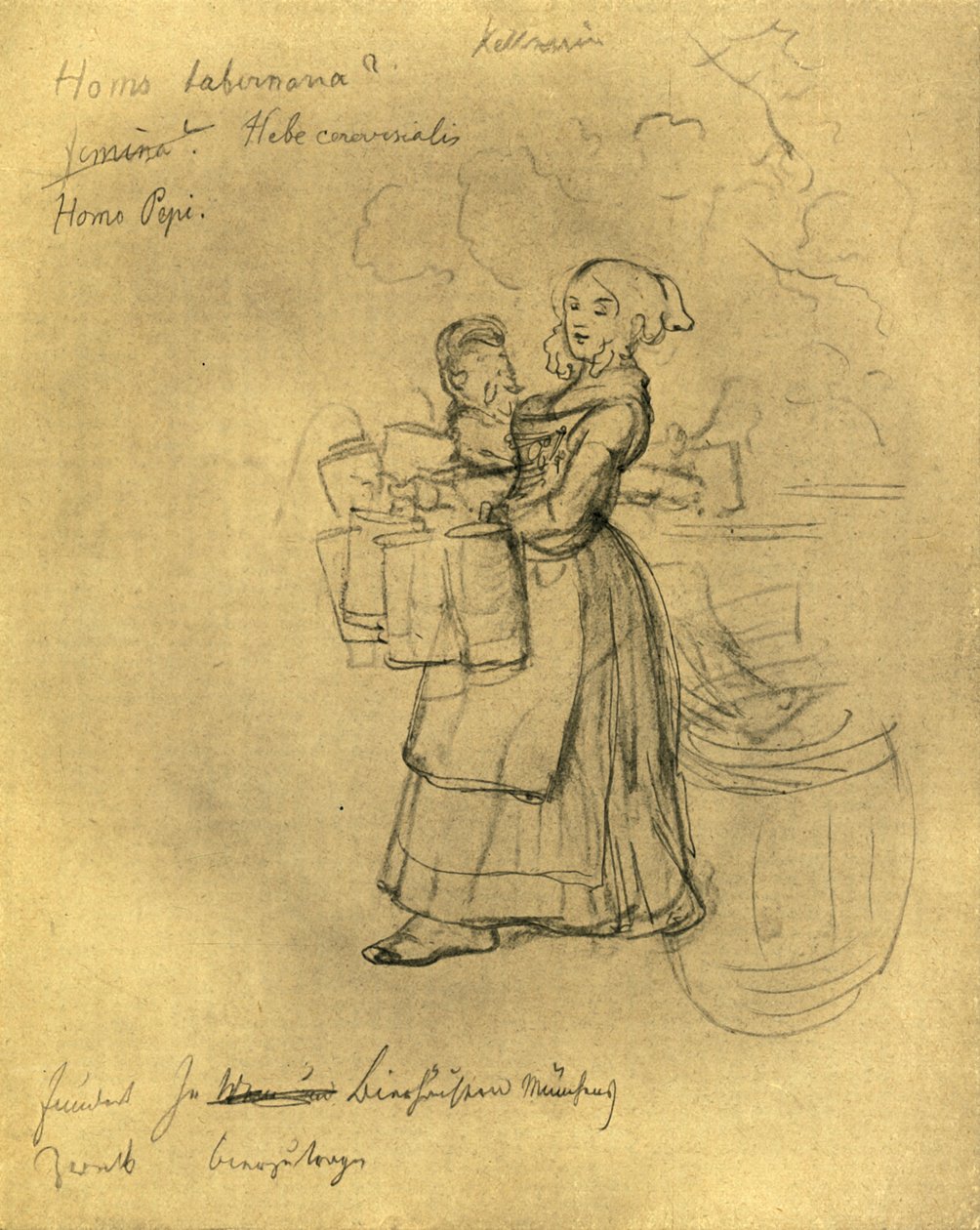 النادلة ، منتصف أواخر القرن التاسع عشر ، c1924. بواسطة كارل سبيتزويج
