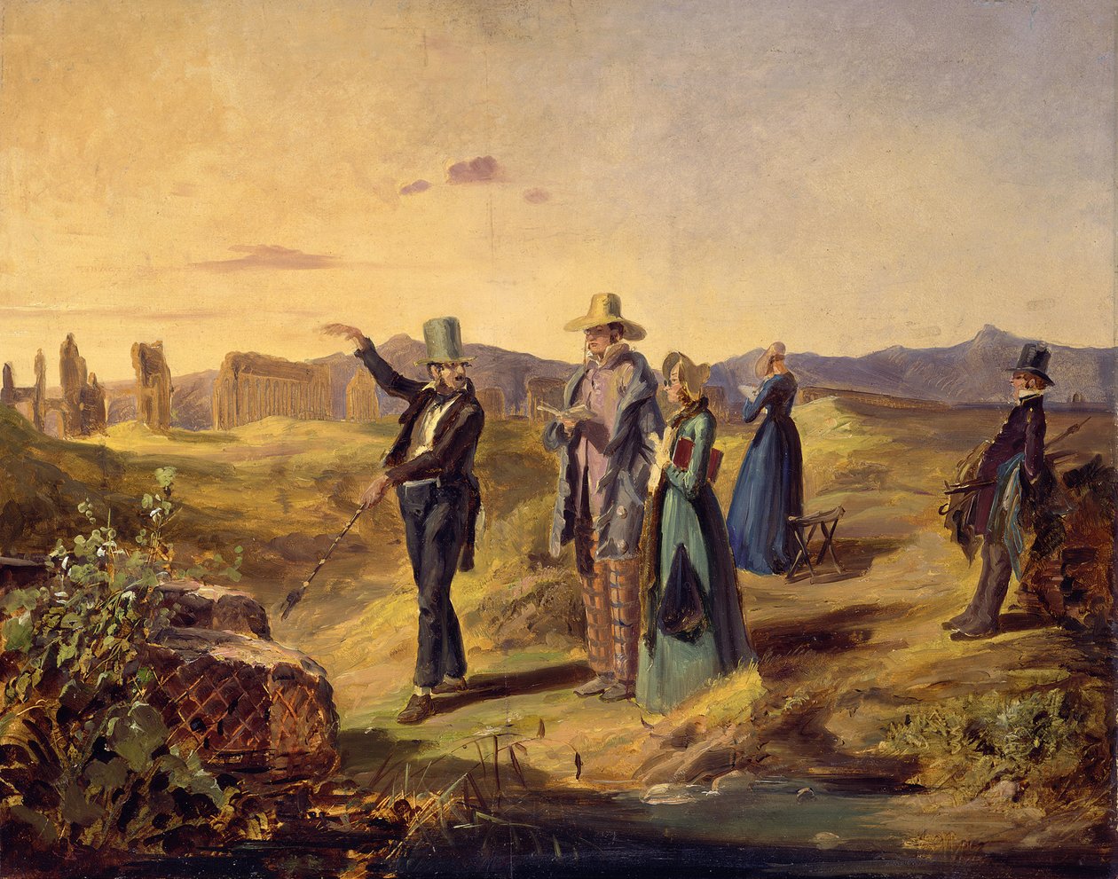 الإنجليز في كامبانا ، كاليفورنيا 1835. بواسطة كارل سبيتزويج