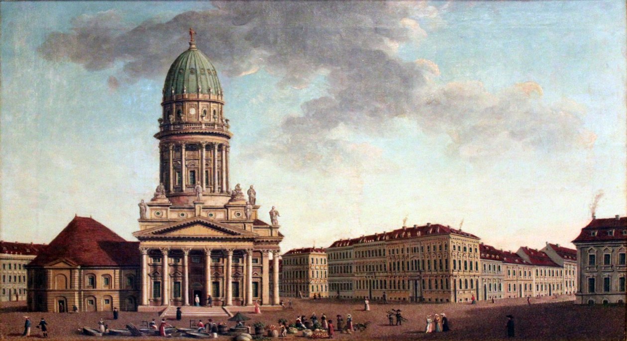 Gendarmenmarkt في برلين ، الزاوية بين Markgrafenstrasse و Jägerstrasse بواسطة Carl Traugott Fechhelm