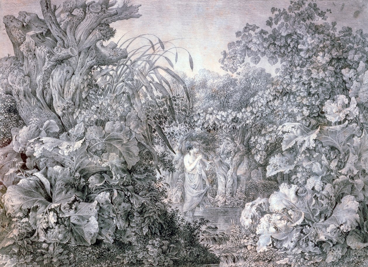"فتاة في غابة Weidenau" ، 1777-1835 بواسطة كارل فيلهلم كولبي الأكبر