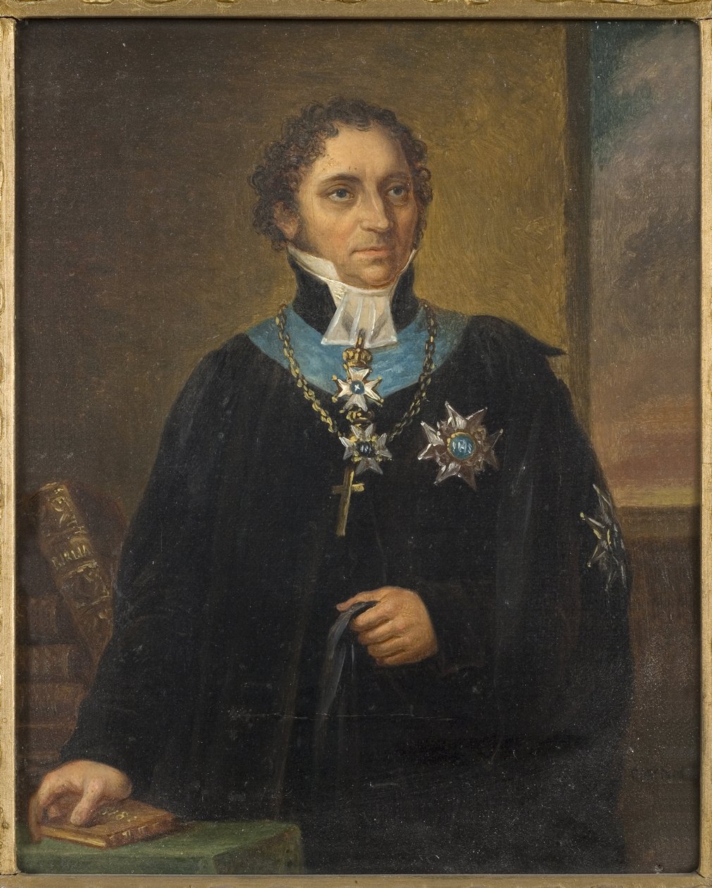 صورة يوهان أولوف والين (1779-1839) ، بقلم نوردغرين وكارل فيلهلم (1804-1857). زيت على قماش. الأبعاد: ١٨ × ١٥ سم. المتحف الوطني ستوكهولم بواسطة كارل فيلهلم نوردغرين