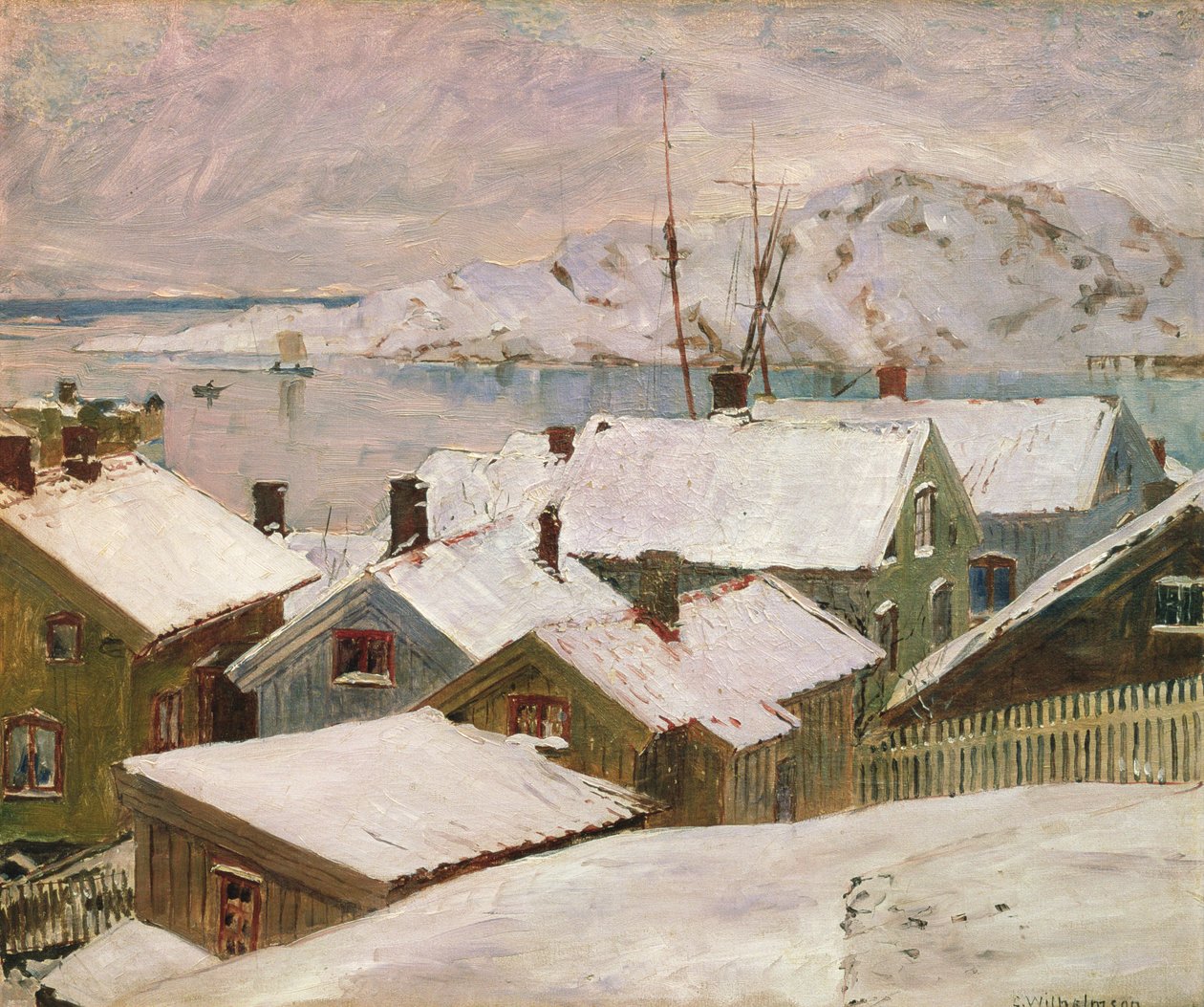Fiskebackskil في الشتاء ، 1899 بواسطة Carl Wilhelm Wilhelmson