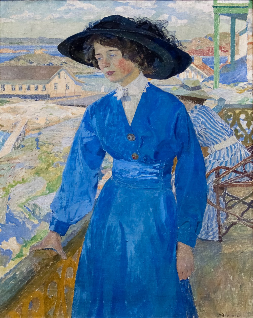 فتاة باللون الأزرق بواسطة Carl Wilhelm Wilhelmson