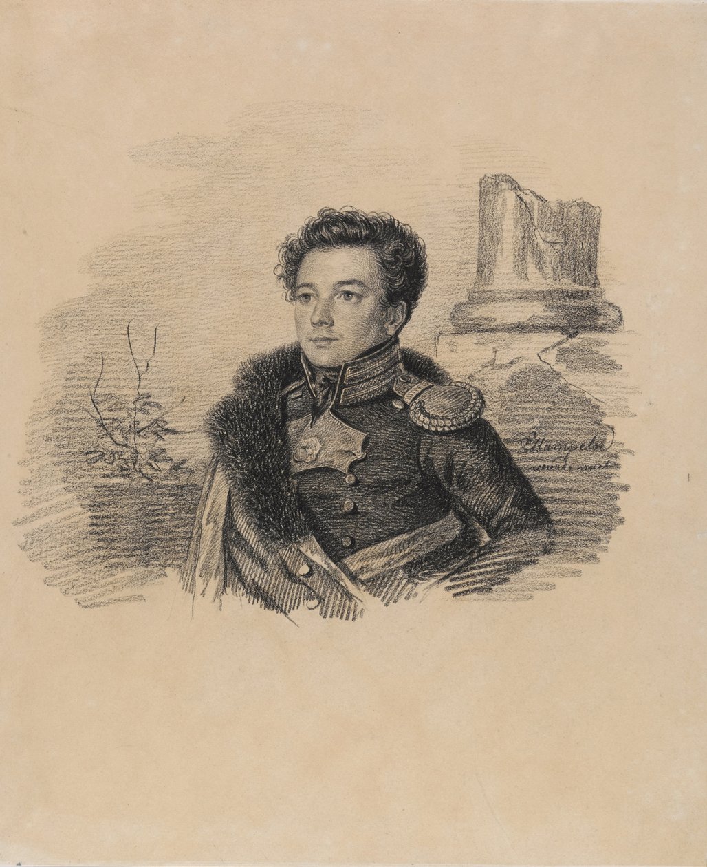 صورة لـ AP Butovsky ، بين عامي 1817 و 1826. بواسطة Carl von Hampeln