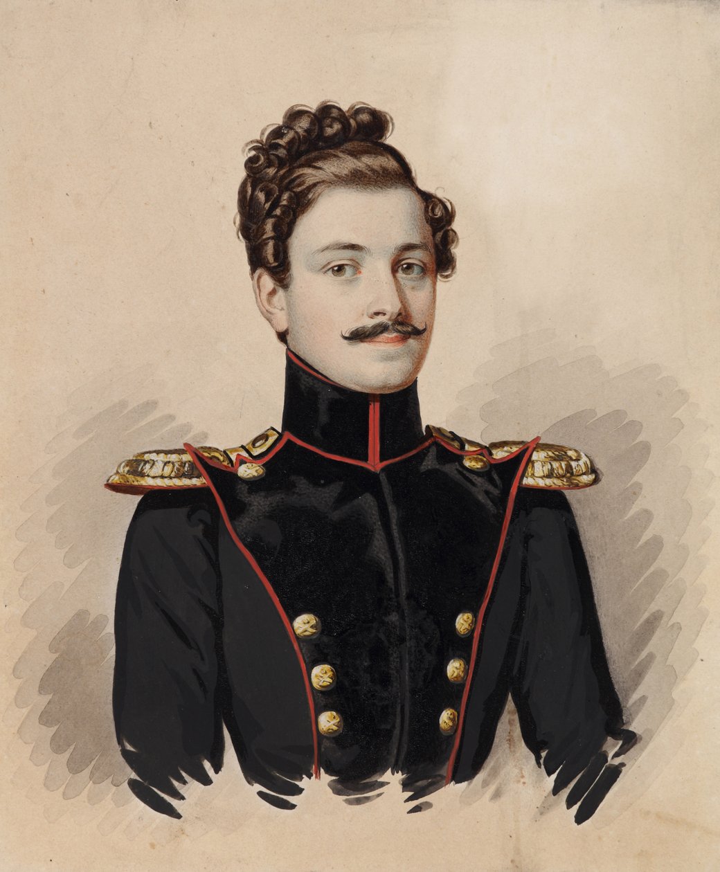 صورة Artemy Dmitrievich Raevsky 1814-1853 ، 1835. بواسطة Carl von Hampeln