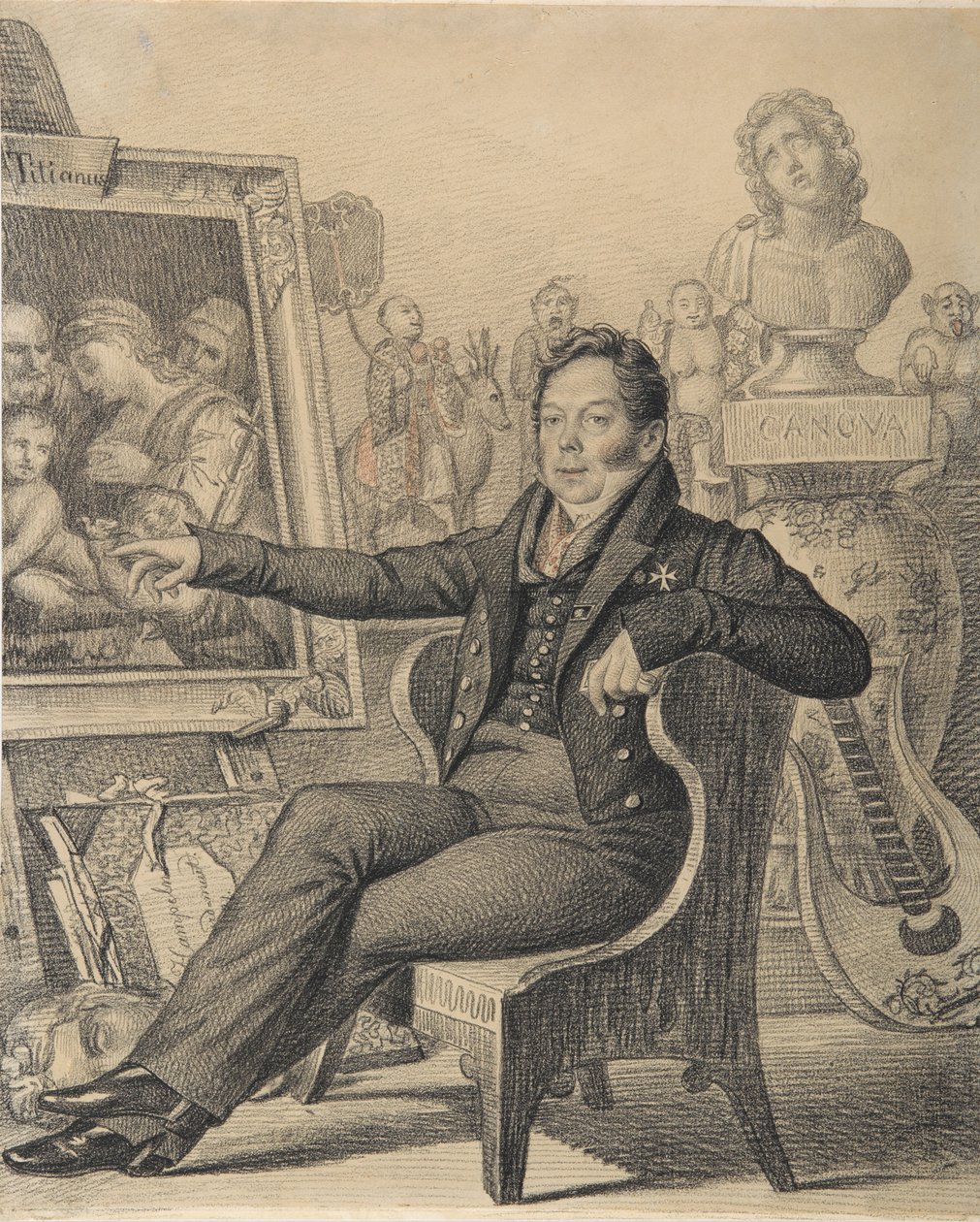 صورة للكونت نيكيتا إيفانوفيتش دوندوكوف كورساكوف 1776-1857 ، 1821. بواسطة Carl von Hampeln