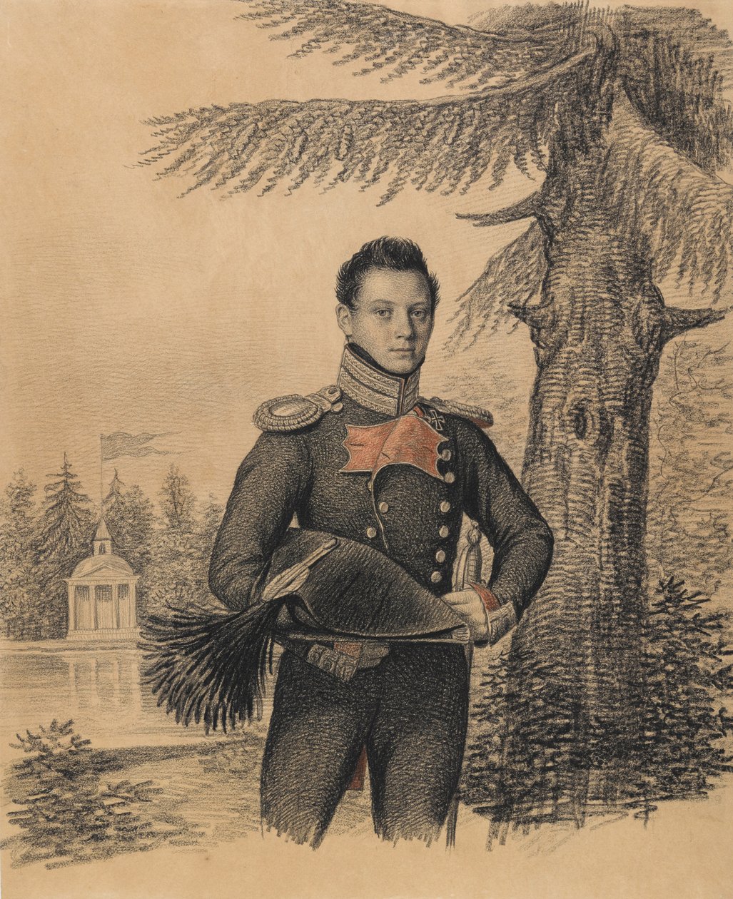صورة لفيودور إيفانوفيتش دولجوبولوف 1792-1856 ، 1820s. بواسطة Carl von Hampeln