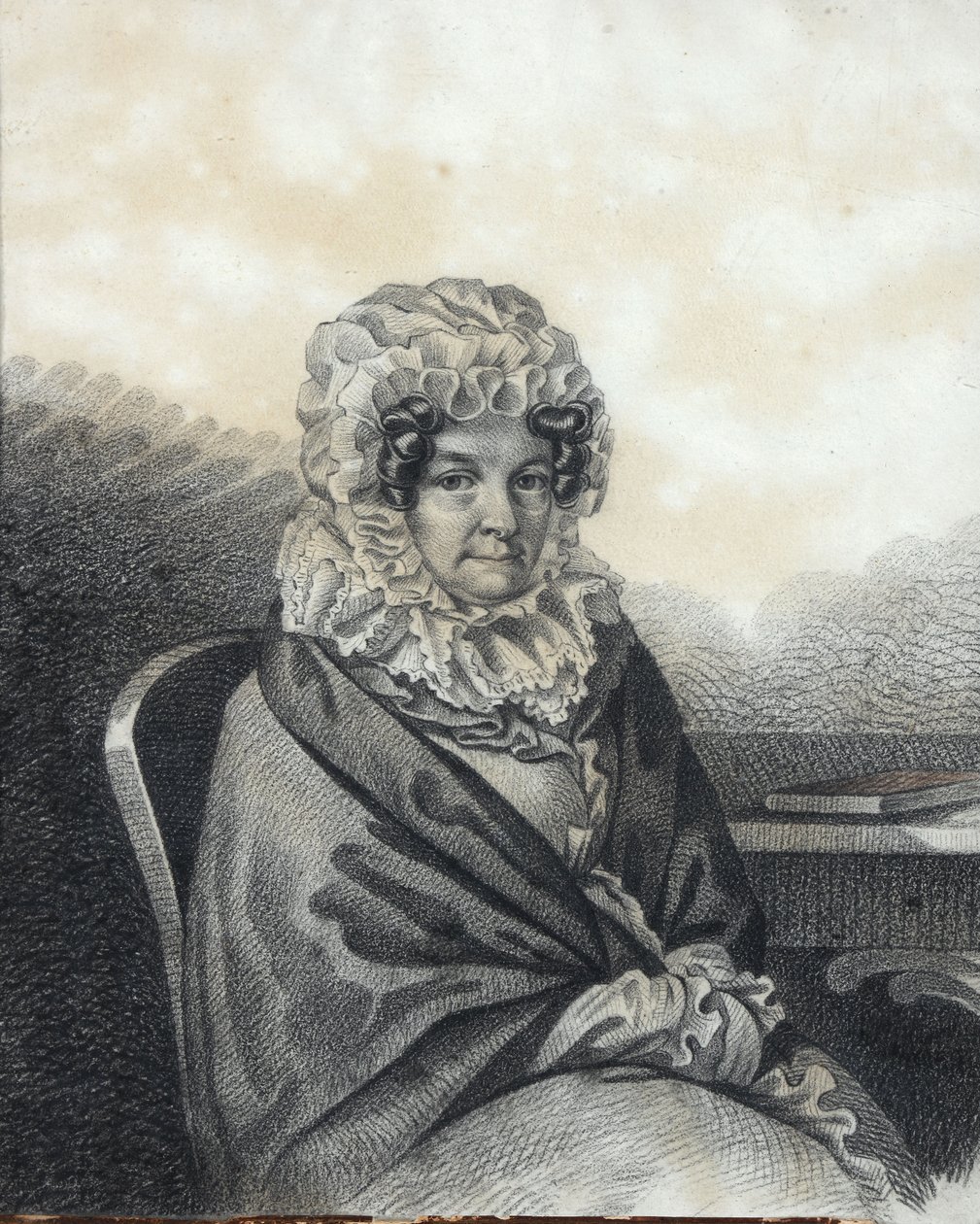 صورة لكليوباترا بتروفنا ناششوكينا 1767-1828 ، ني نيليدوفا ، 1820s. بواسطة Carl von Hampeln