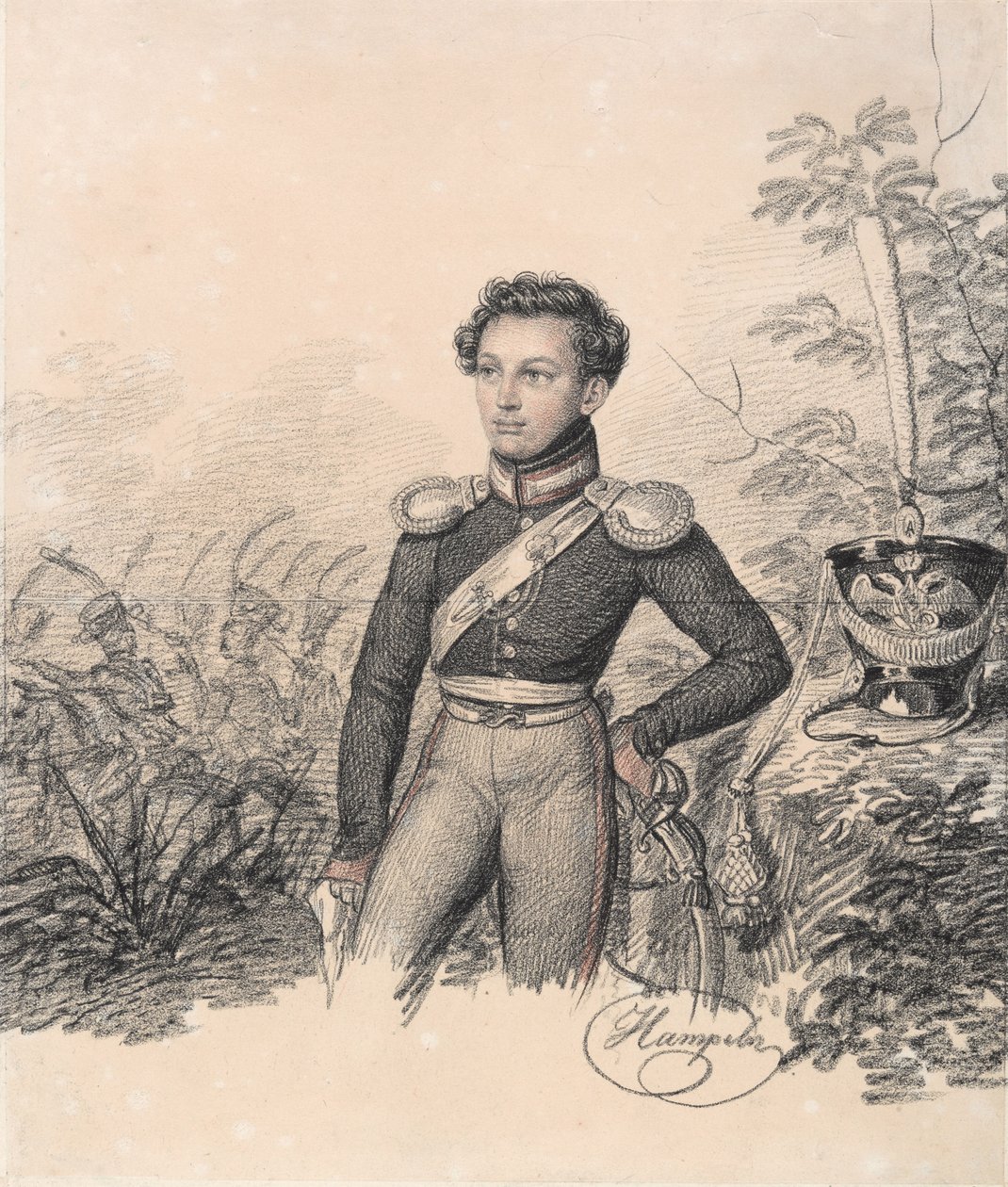 صورة لبافل Kotlubitsky ، نهاية 1810s. بواسطة Carl von Hampeln