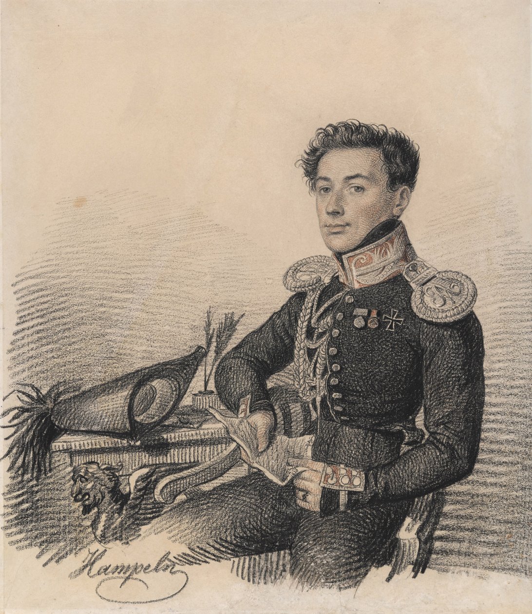 صورة سيرجي ألكسندروفيتش كوكوشكين 1795-1861 ، 1820. بواسطة Carl von Hampeln