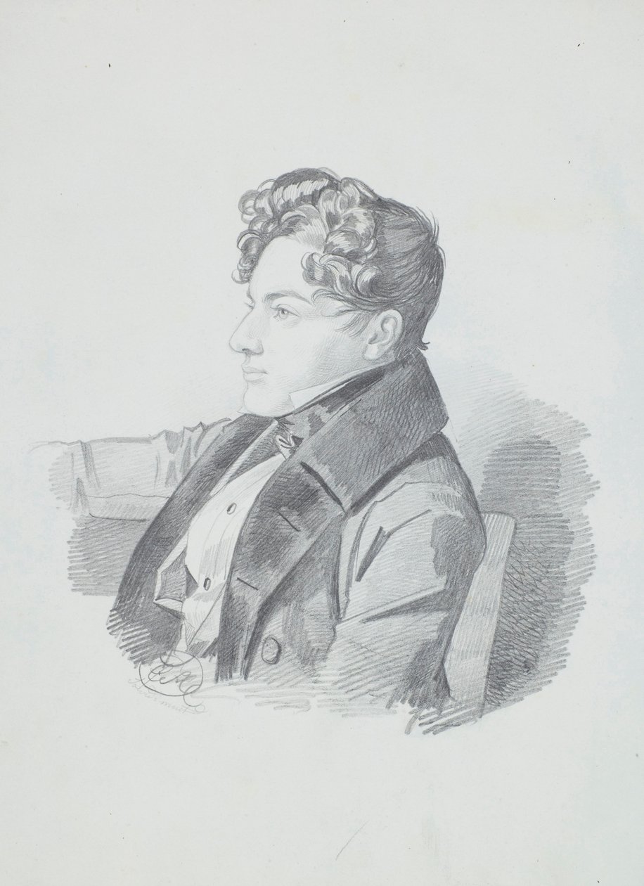 صورة لفاسيلي فيكتوروفيتش كوتشوبي 1812-1850 ، ج. 1832. بواسطة Carl von Hampeln