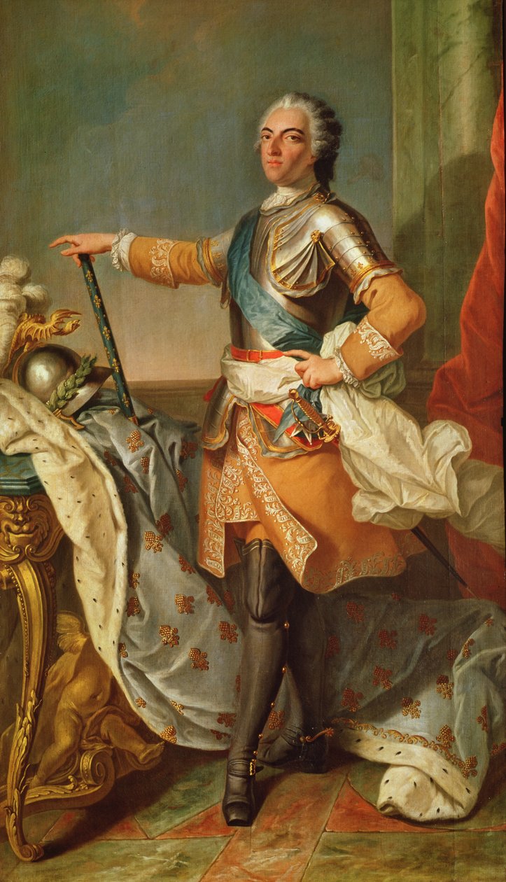 صورة لويس الخامس عشر (1710-1774) ، ملك فرنسا ونافار (1715-1774) بواسطة كارل فان لو