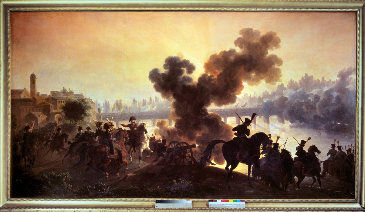 حملة إيطاليا: "" منظر لمعركة لودي في 1796/05/10 "لوحة رسمها أنطوان فيرنيه ديت كارل (1758-1836) 1796 بواسي سانت ليجيه. شاتو دي جروسبوا بواسطة كارل فيرنت