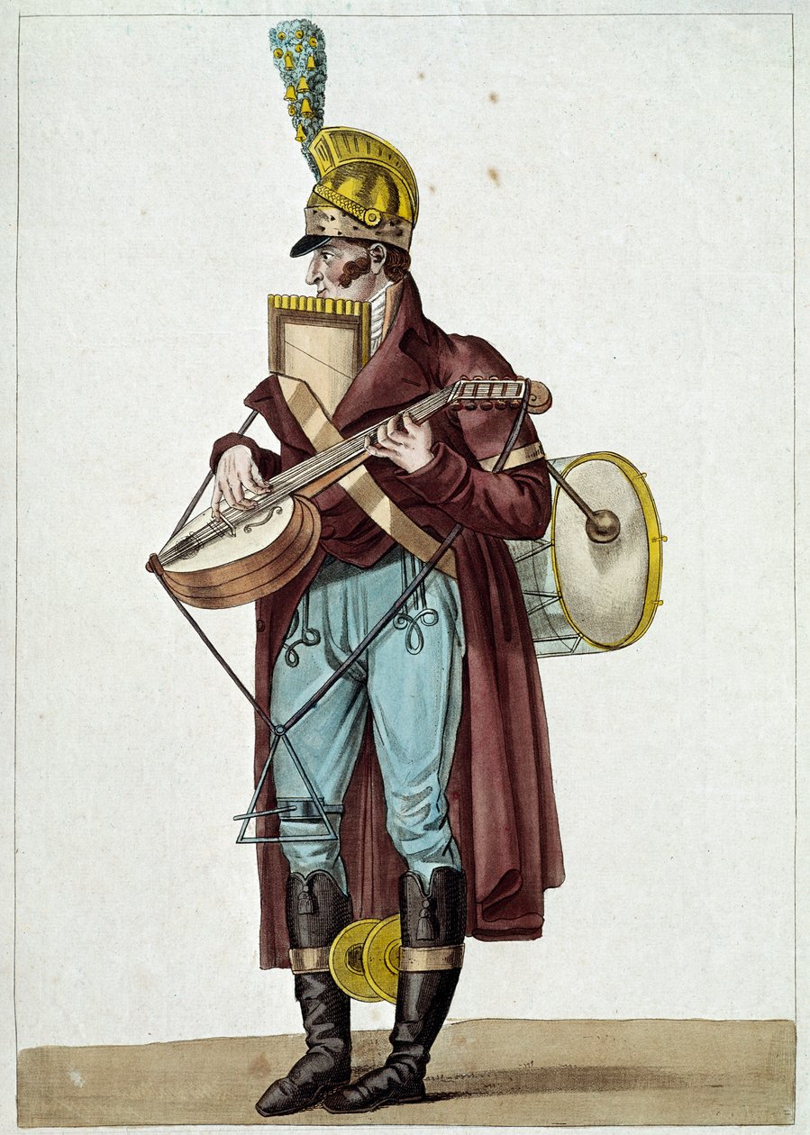 Monsieur Ut la si ، أوركسترا المسارح البرجوازية (موسيقي الشوارع) (Illustration بواسطة كارل فيرنت