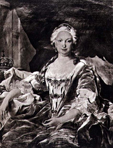 إيزابيلا (إليزابيث) ني فارنيزي (1692-1766) (طباعة حجرية) بواسطة كارل فان (بعد) لو