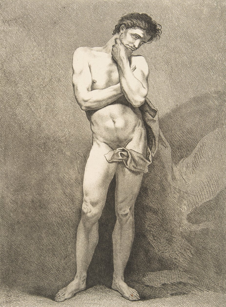 أكاديمية: رجل دائم ، 1742-43. بواسطة كارل فان لو