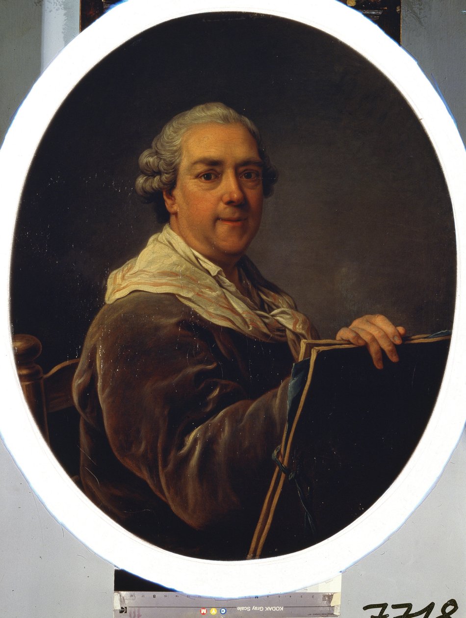 تصوير شخصي. رسم كارل فان لو (1705-1765). زيت على قماش ، 87.5 × 71.5 سم بواسطة كارل فان لو