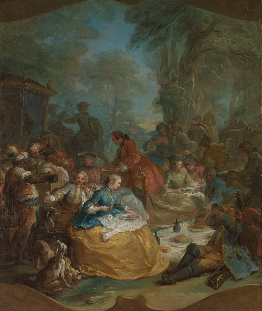 وقف الصيد ، كاليفورنيا. 1737. بواسطة كارل فان لو