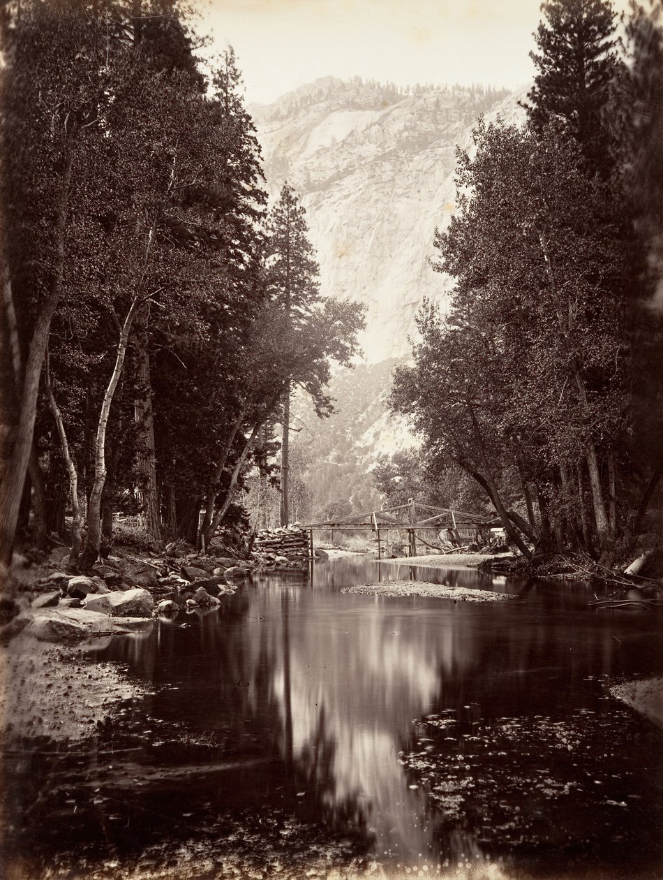 إيجل بوينت ، 4000 قدم ، يوسمايت ، كاليفورنيا. 1872 ، طبع كاليفورنيا. 1876. بواسطة كارلتون إي واتكينز.