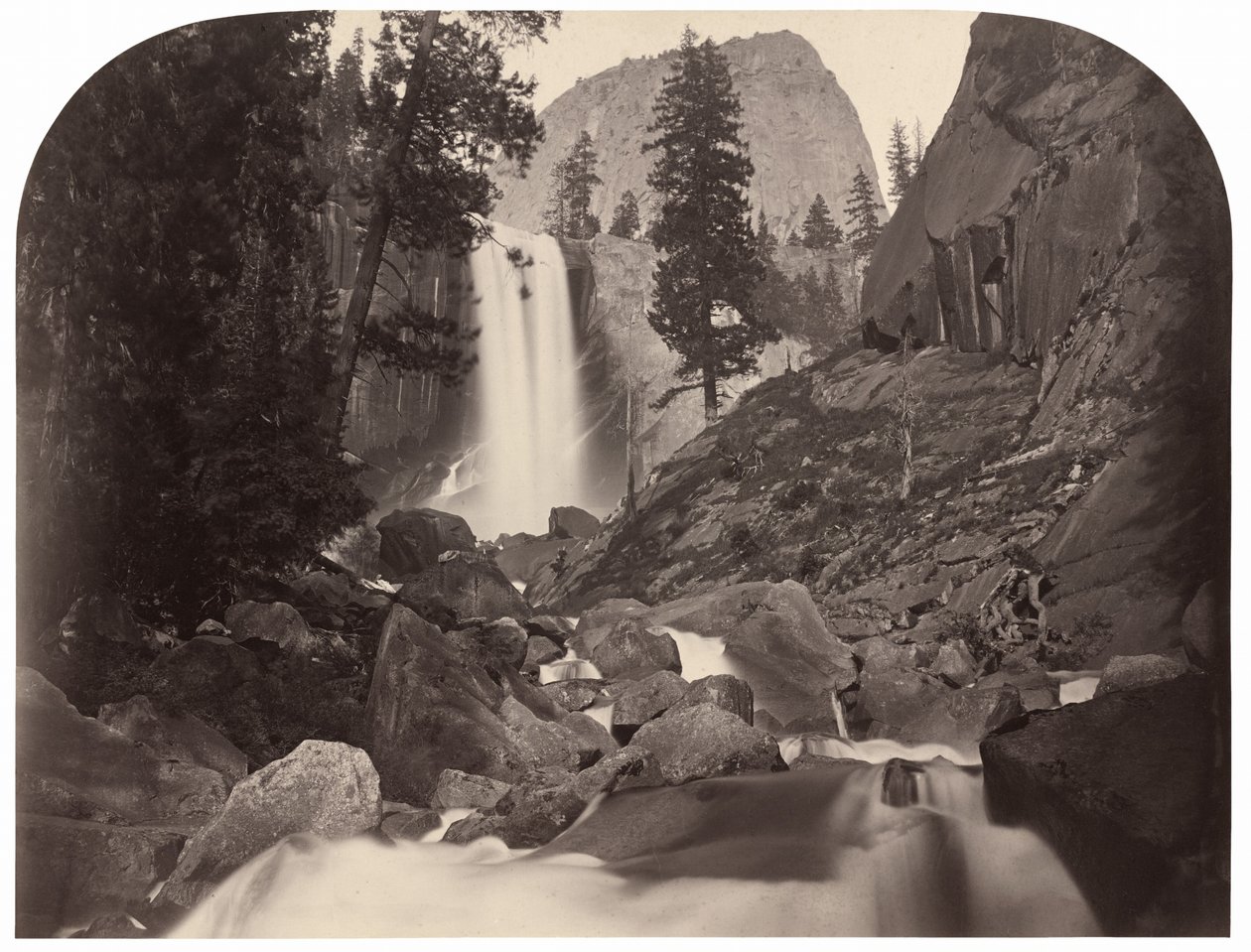 Piwyac، Vernal Fall، 300 قدم، Yosemite بواسطة كارلتون واتكينز