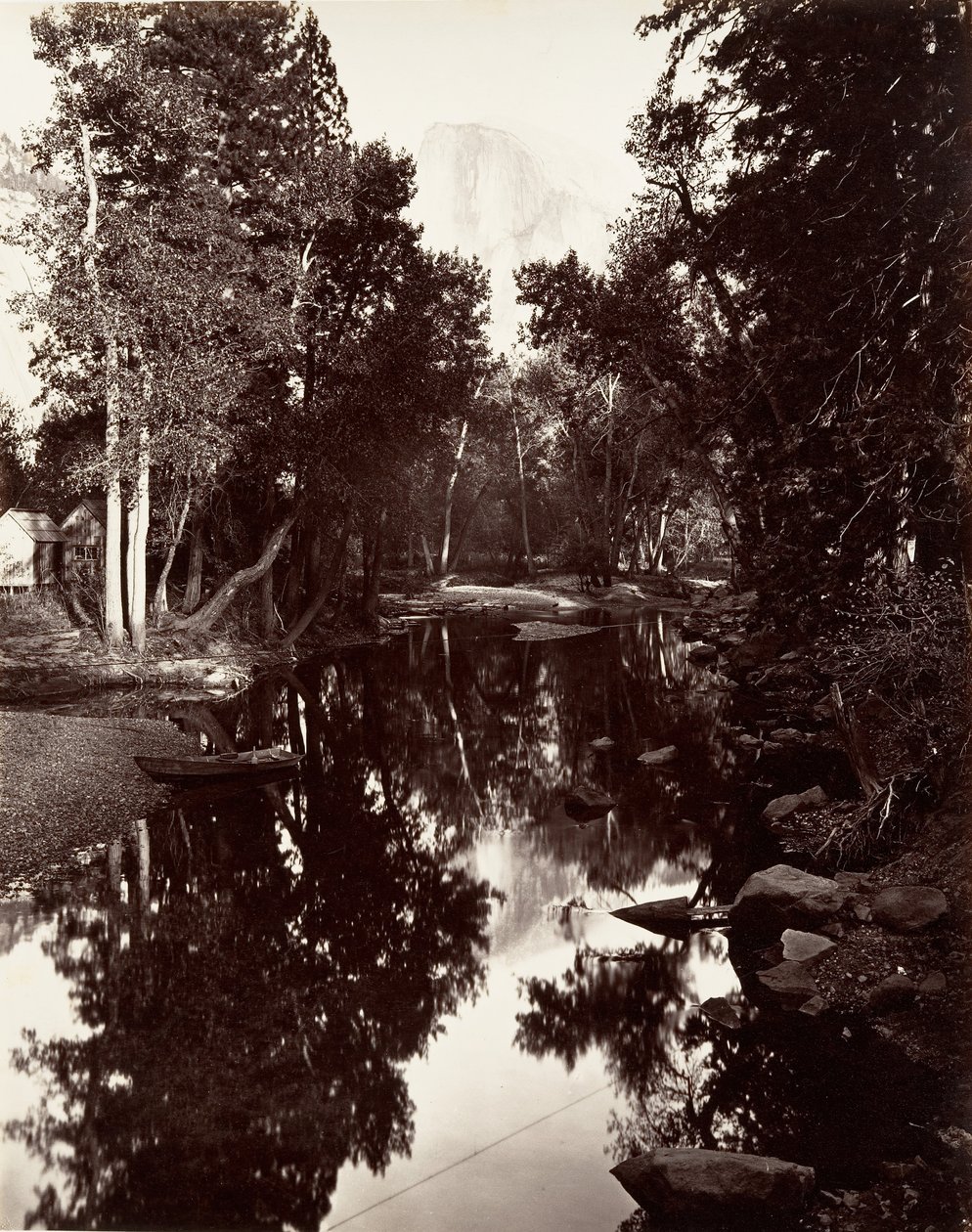 القبة الجنوبية ، 6000 قدم ، يوسمايت ، كاليفورنيا. 1872 ، طبع كاليفورنيا. 1876. بواسطة كارلتون إي واتكينز.