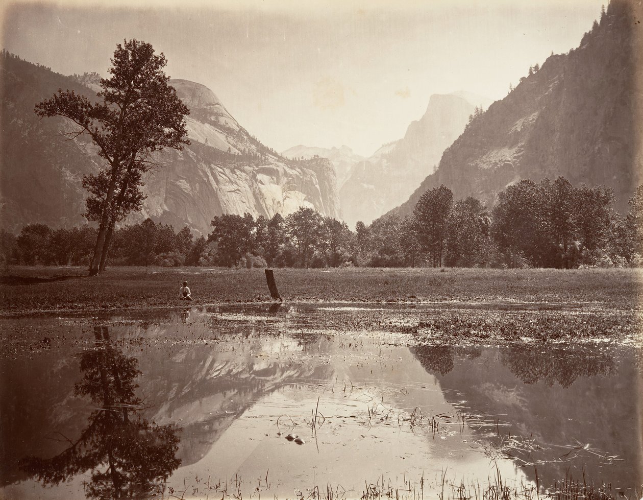 القباب ، يوسمايت ، كاليفورنيا. 1872 ، طبع كاليفورنيا. 1876. بواسطة كارلتون إي واتكينز.