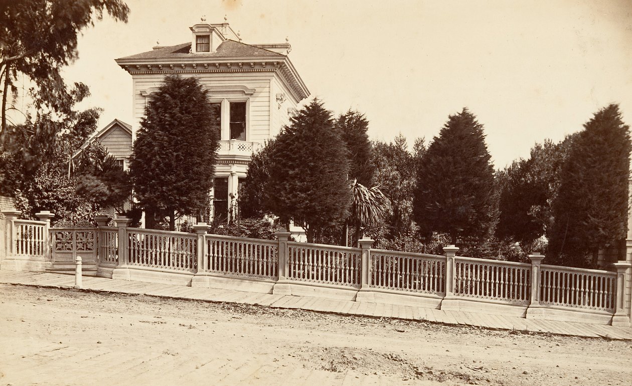 إقامة تشارلز برنارد. 312 شارع أوك ، سان فرانسيسكو ، كاليفورنيا ، كاليفورنيا. 1876. بواسطة كارلتون إيمونز واتكينز