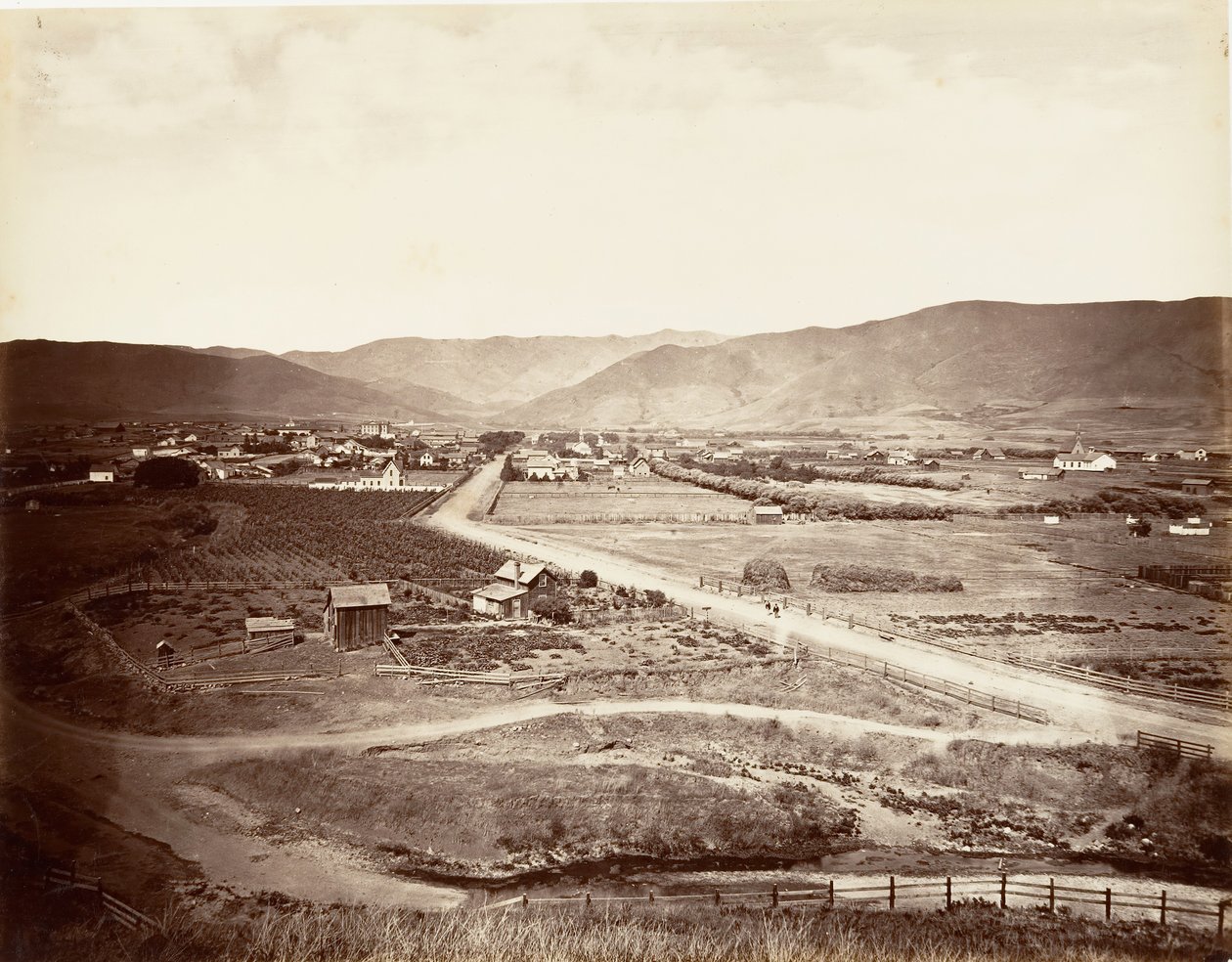 سان لويس أوبيسبو ، 1876 ، طبع كاليفورنيا. 1876. بواسطة كارلتون إيمونز واتكينز