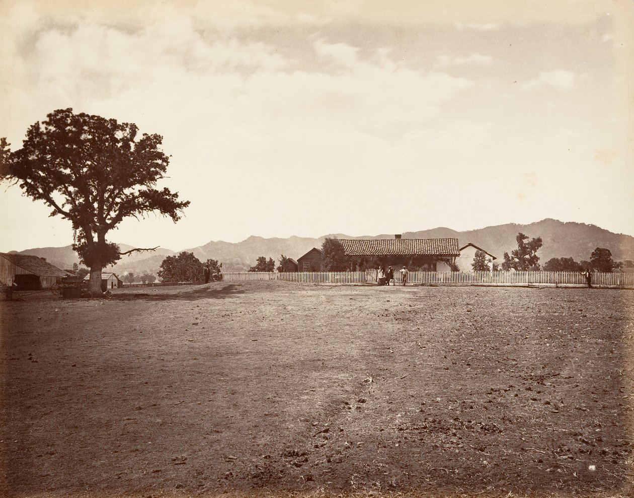 مزرعة سانتا مارغريتا ، 1876 ، مطبوعة كاليفورنيا. 1876. بواسطة كارلتون إيمونز واتكينز