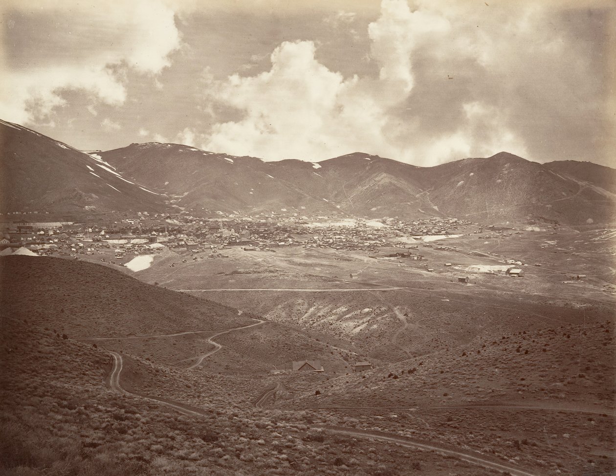 مدينة فيرجينيا ، 1875 ، طبع كاليفورنيا. 1876. بواسطة كارلتون إيمونز واتكينز