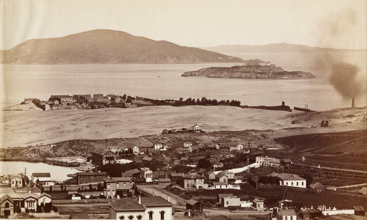 الكاتراز & بلاك بت. من Russian Hill، SF بواسطة كارلتون واتكينز