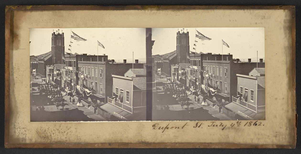 شارع دوبونت ، 4 يوليو ، 1862 بواسطة كارلتون واتكينز