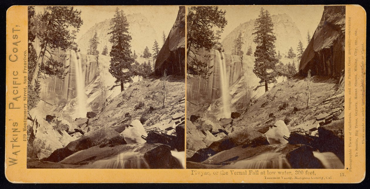 Piwyac ، أو Vernal Fall ، 300 قدم ، وادي يوسمايت ، مقاطعة ماريبوسا ، كال بواسطة كارلتون واتكينز