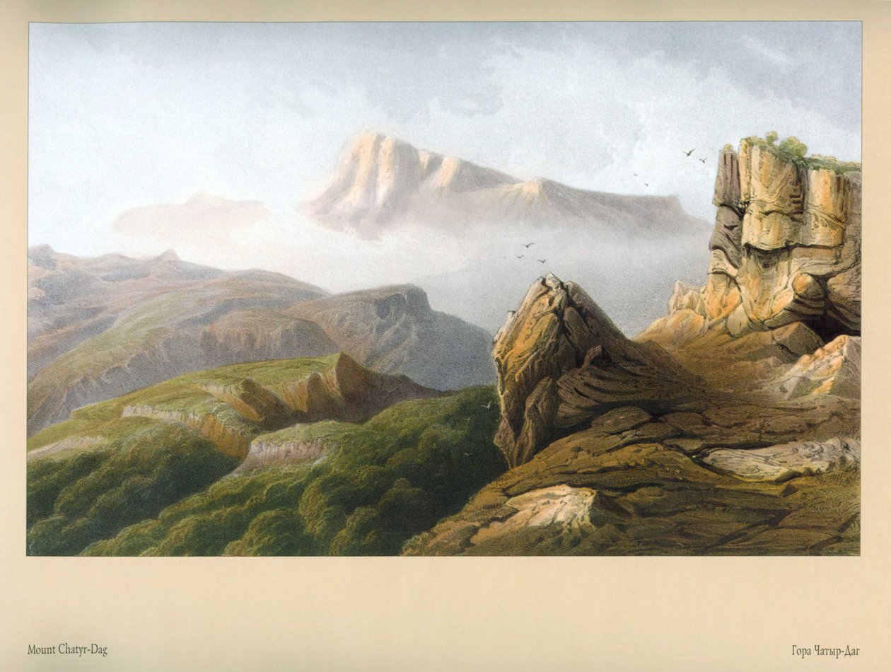 كارلو بوسولي. Mountain Chatyr-Dag بواسطة كارلو بوسولي