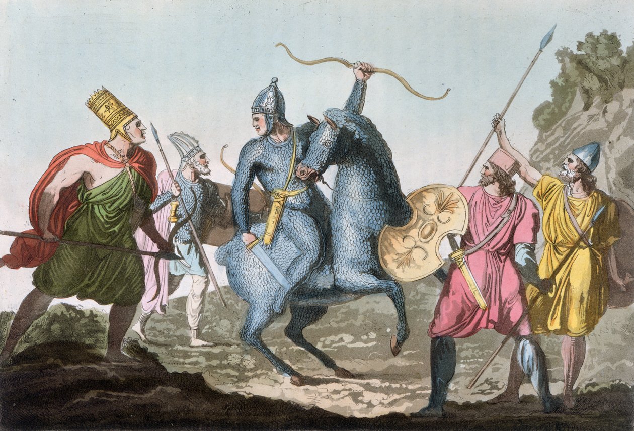 الأزياء العسكرية لأسرة Arsacide ، 1821 بواسطة كارلو بوتيتشيلي