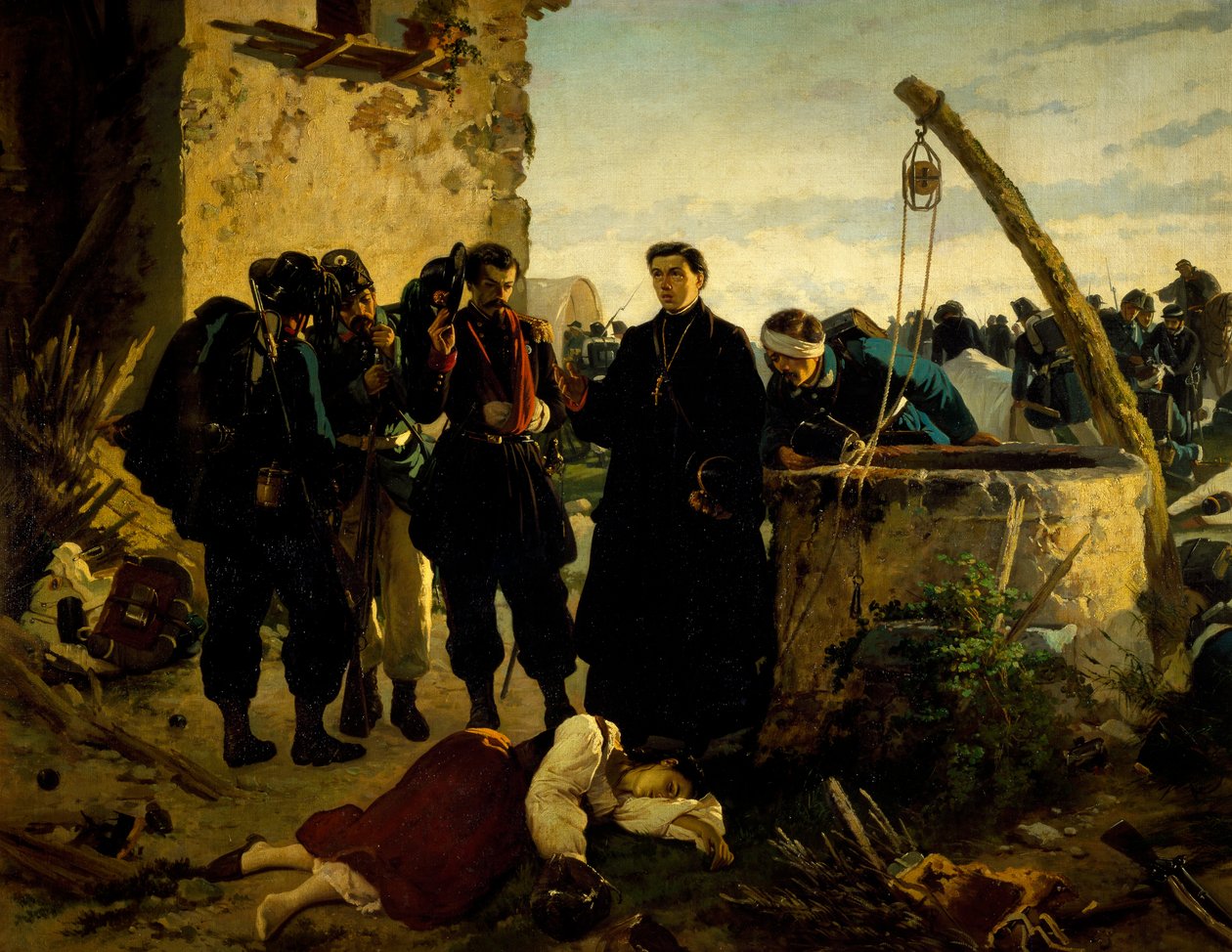 وجدت آنا كومينيلو ميتة بعد أيام من معركة سان مارتينو عام 1859 ، بواسطة كارلو أديمولو (1825-1911) بواسطة كارلو أديمولو
