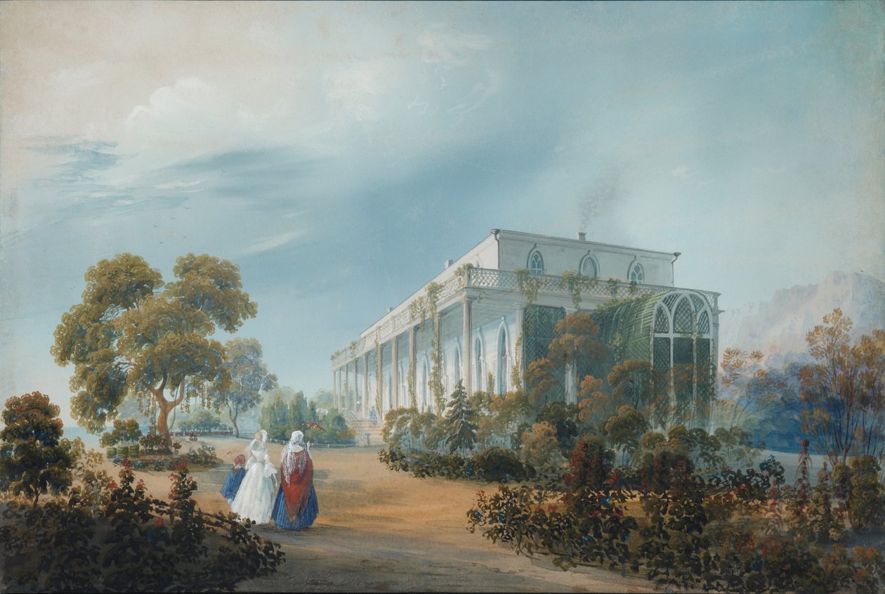 Naryshkins Estate في Miskhor ، 1842 بواسطة كارلو بوسولي